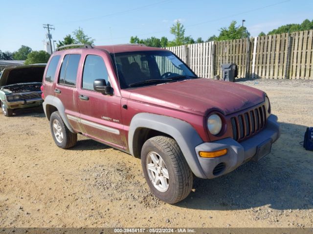 Auction sale of the 2002 Jeep Liberty Sport, vin: 1J4GL48K12W119804, lot number: 39454157