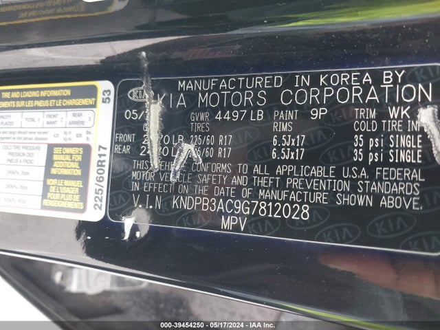 KIA Sportage Lx 2016 KNDPB3AC9G7812028 Image 9