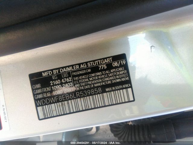 WDDWF8EB6LR539858 Mercedes-Benz C 300 4matic