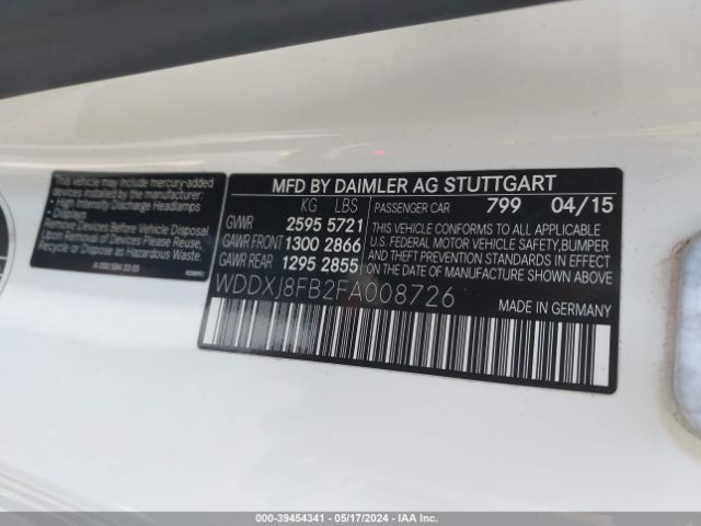 WDDXJ8FB2FA008726 Mercedes-Benz S 550 4matic