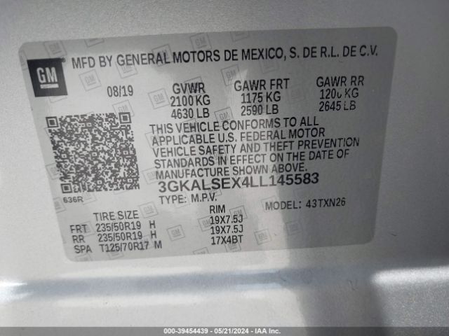 3GKALSEX4LL145583 GMC Terrain Fwd Denali