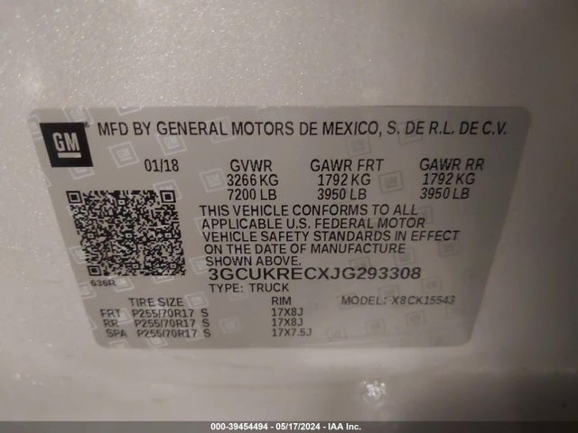 Chevrolet Silverado 1500 1lt 2018 3GCUKRECXJG293308 Image 9