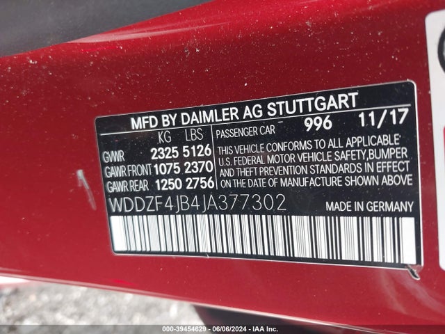 Mercedes-Benz E 300 2018 WDDZF4JB4JA377302 Image 9