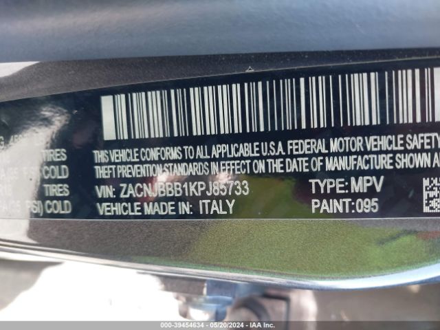 ZACNJBBB1KPJ85733 Jeep Renegade Altitude 4x4