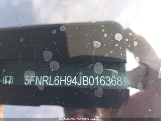 5FNRL6H94JB016368 Honda Odyssey Elite