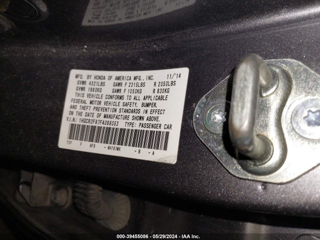 Honda Accord Ex-l 2015 1HGCR2F87FA068053 Image 9
