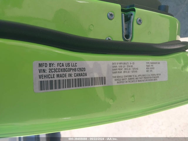 Dodge Charger Sxt 2023 2C3CDXBG0PH612620 Image 9