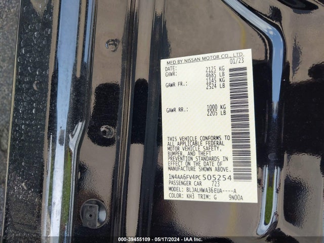 Nissan Maxima Platinum Xtronic Cvt 2023 1N4AA6FV4PC505254 Image 9