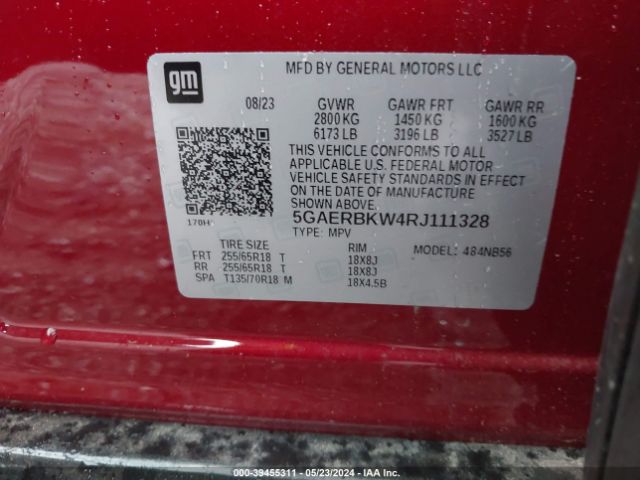 5GAERBKW4RJ111328 Buick Enclave Essence Fwd