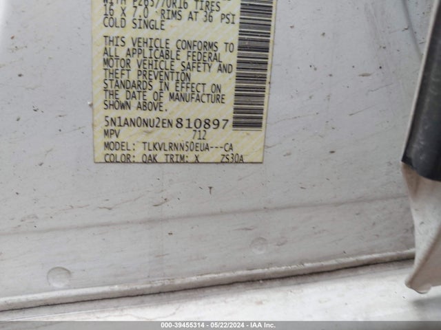 Nissan Xterra S 2014 5N1AN0NU2EN810897 Image 9
