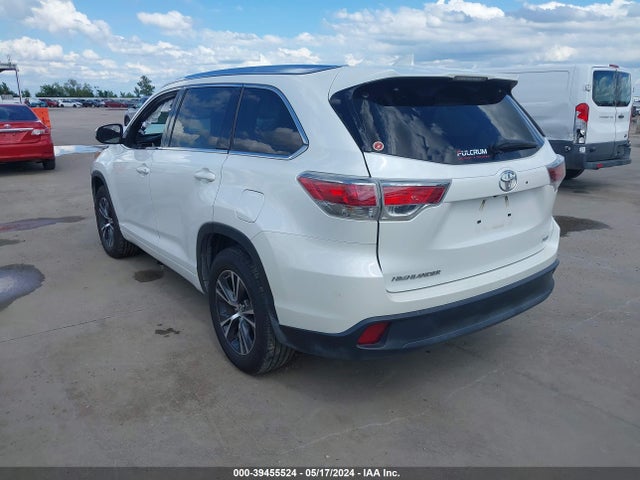 Toyota Highlander Xle V6 2016 5TDKKRFH3GS155038 Image 3