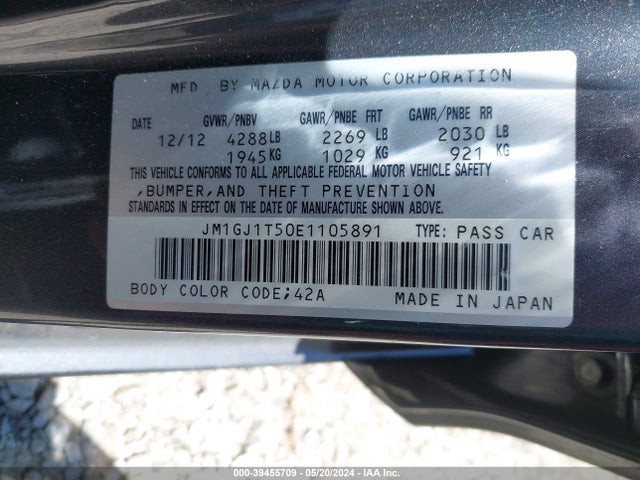 Mazda Mazda6 I Touring 2014 JM1GJ1T50E1105891 Image 9
