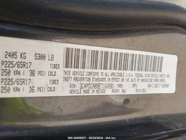 3C4PDCAB9ET160201 Dodge Journey American Value Pkg