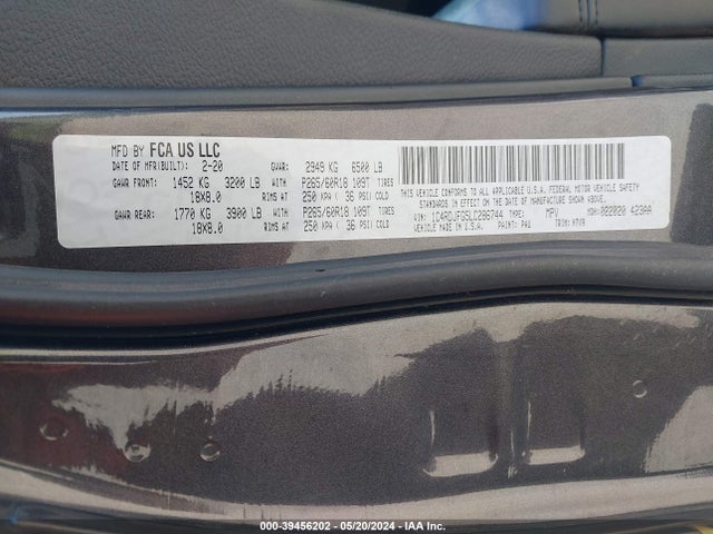 Dodge Durango Pursuit Awd 2020 1C4RDJFG5LC286744 Image 9