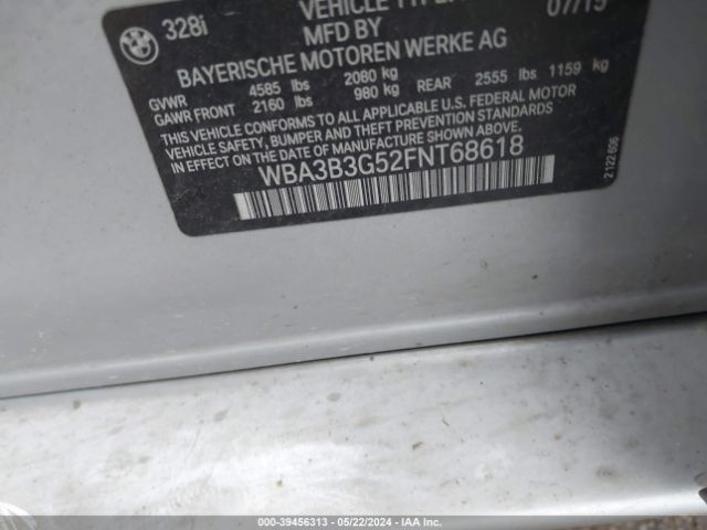 WBA3B3G52FNT68618 BMW 328i Xdrive