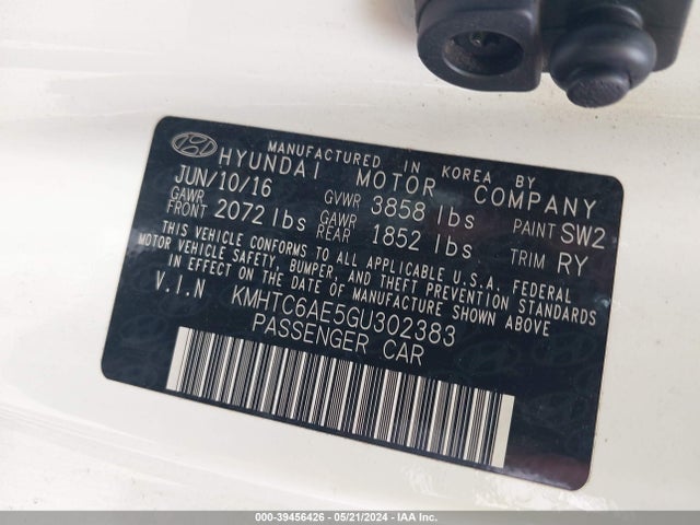 Hyundai Veloster Turbo 2016 KMHTC6AE5GU302383 Image 9