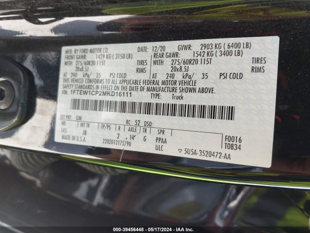 Ford F-150 Xl 2021 1FTEW1CP2MKD16111 Image 18