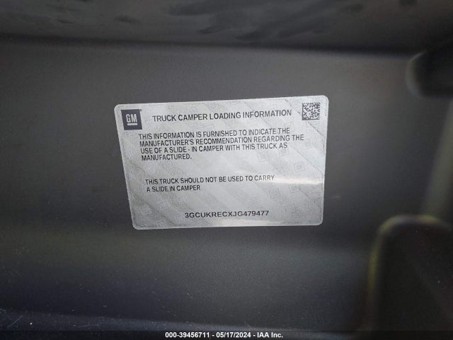 Chevrolet Silverado 1500 1lt 2018 3GCUKRECXJG479477 Image 9