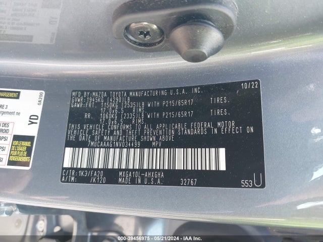 Toyota Corolla Cross Le 2022 7MUCAAAG1NV034499 Image 9