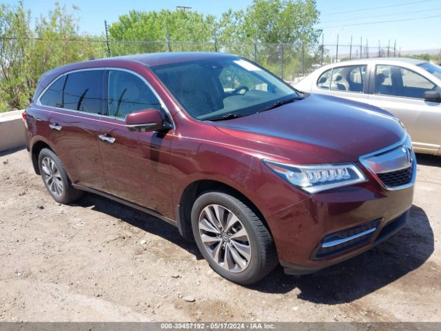 Auction sale of the 2016 Acura Mdx Technology   Acurawatch Plus Packages/technology Package, vin: 5FRYD4H41GB032682, lot number: 39457192