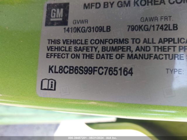 KL8CB6S99FC765164 Chevrolet Spark Ls Cvt