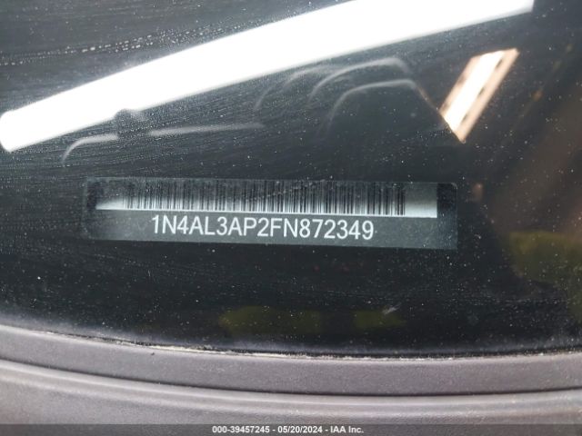 1N4AL3AP2FN872349 Nissan Altima 2.5/2.5 S/2.5 Sl/2.5 Sv