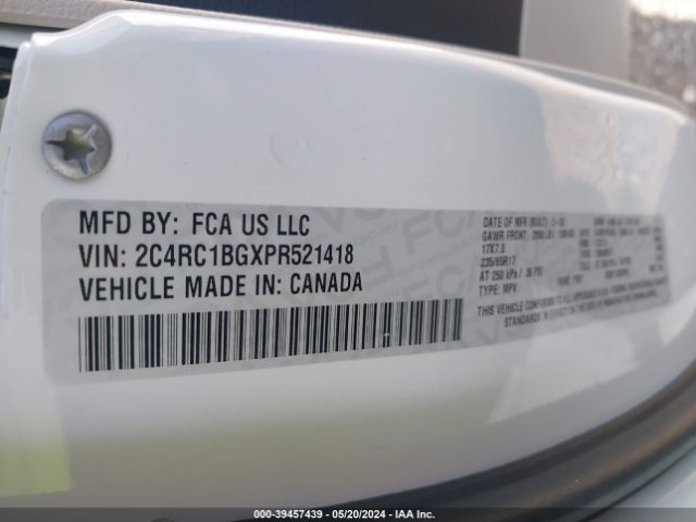 2C4RC1BGXPR521418 Chrysler Pacifica Touring L