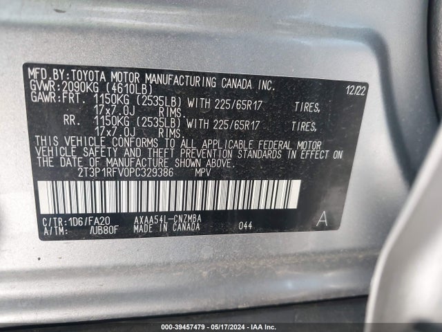 Toyota Rav4 Xle 2023 2T3P1RFV0PC329386 Image 9