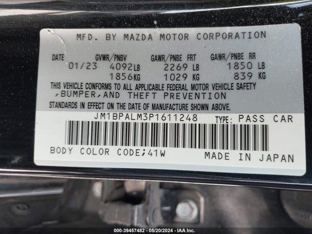 JM1BPALM3P1611248 Mazda Mazda3 2.5 S Preferred