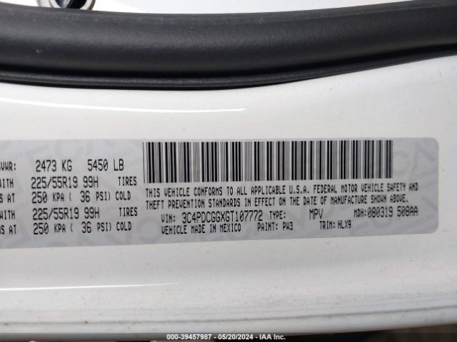 3C4PDCGGXGT107772 Dodge Journey Crossroad Plus