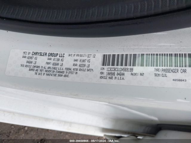 2013 CHRYSLER 200 1C3CCBCG1DN569199 Photo 8