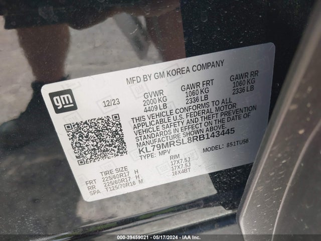 Chevrolet Trailblazer Awd Lt 2024 KL79MRSL8RB143445 Image 9