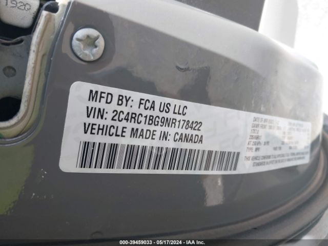 2C4RC1BG9NR178422 Chrysler Pacifica Touring L
