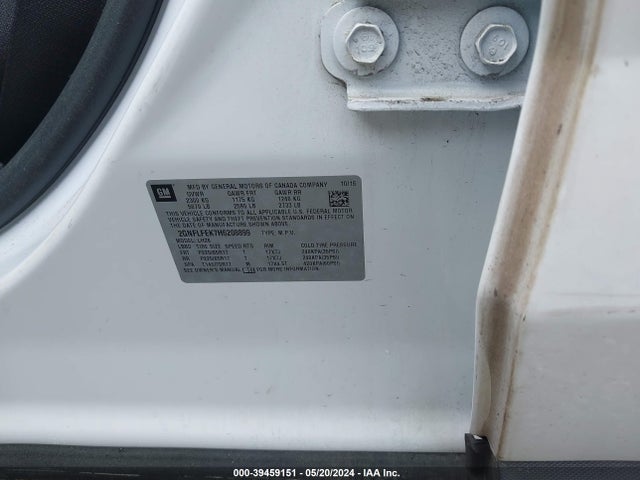 Chevrolet EQUINOX LT 2017 2GNFLFEK7H6208899 Image 9