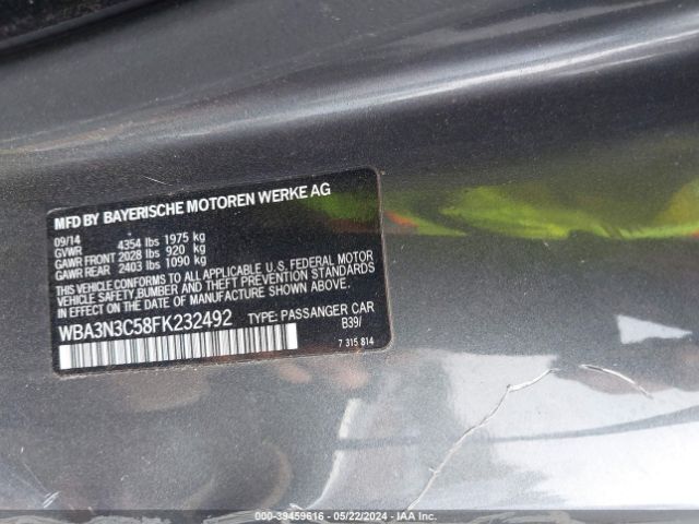 WBA3N3C58FK232492 BMW 428i