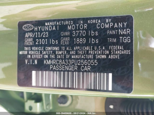 KMHRC8A33PU256055 Hyundai Venue Sel