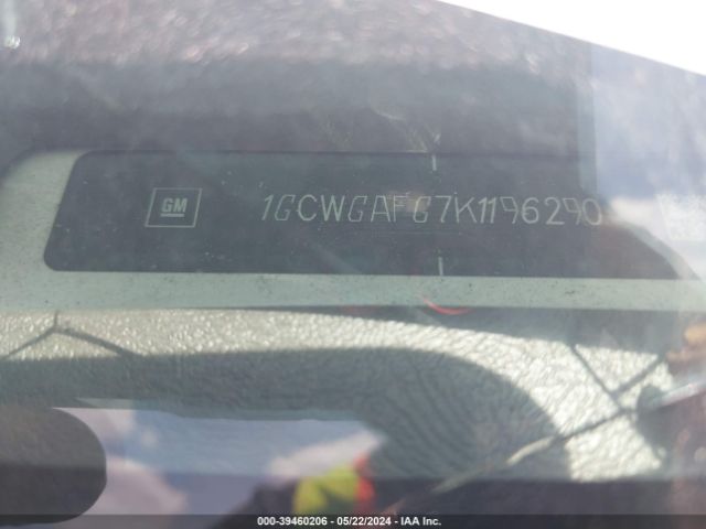 1GCWGAFG7K1196290 Chevrolet Express 2500 Work Van