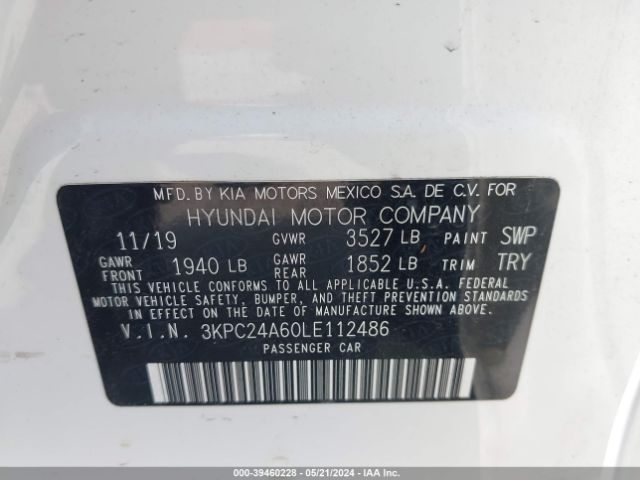 3KPC24A60LE112486 Hyundai ACCENT SE