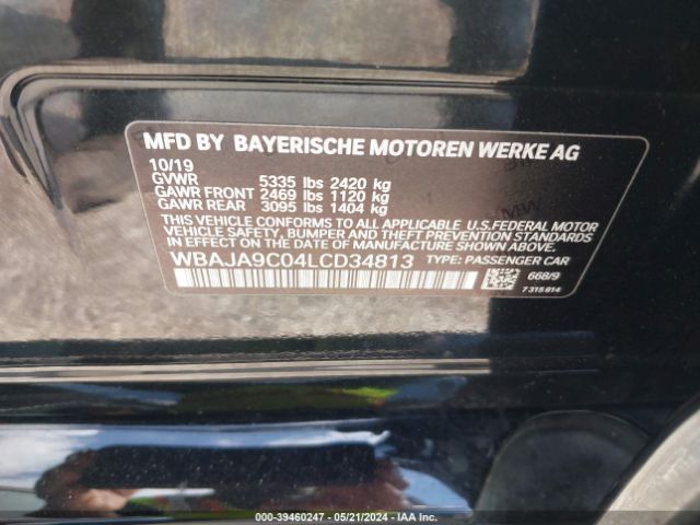 WBAJA9C04LCD34813 BMW 530e Iperformance