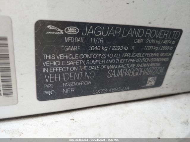 SAJAR4BG0HA972734 Jaguar Xe 25t