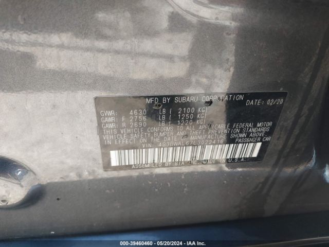 4S3BWAL67L3022416 Subaru Legacy Limited