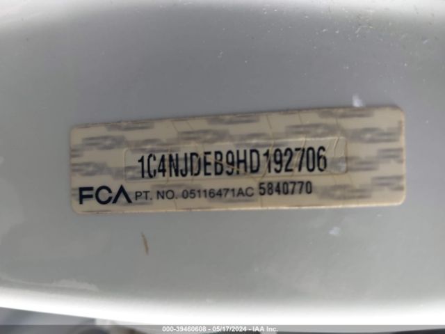 1C4NJDEB9HD192706 Jeep Compass High Altitude 4x4