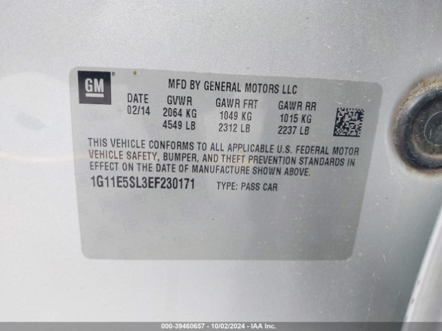 1G11E5SL3EF230171 Chevrolet MALIBU 2LT
