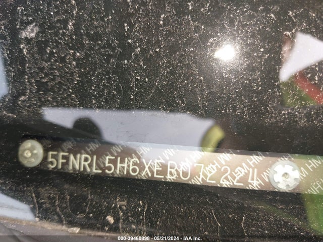 Honda Odyssey Ex-l 2014 5FNRL5H6XEB072224 Image 9