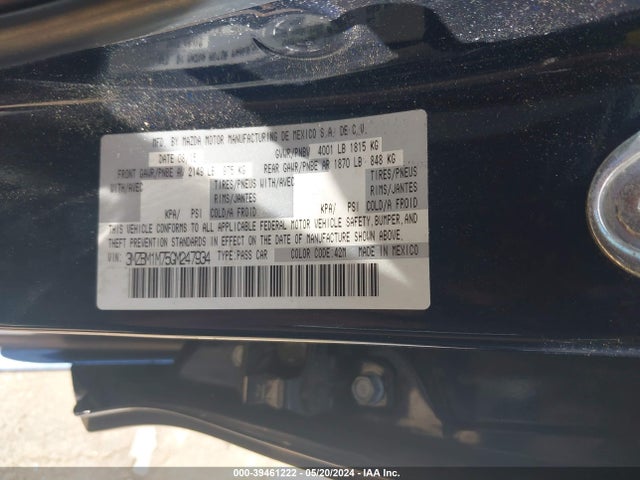 Mazda Mazda3 I Touring 2016 3MZBM1M75GM247934 Image 9