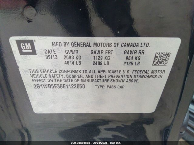 2G1WB5E38E1122050 Chevrolet Impala Limited Lt