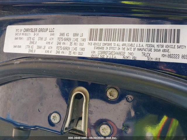 RAM 1500 Tradesman 2014 1C6RR6FG0ES440632 Image 9