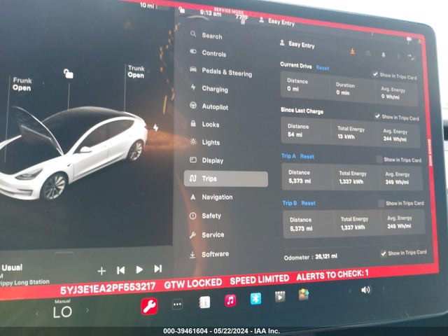 5YJ3E1EA2PF553217 Tesla Model 3 Rear-wheel Drive