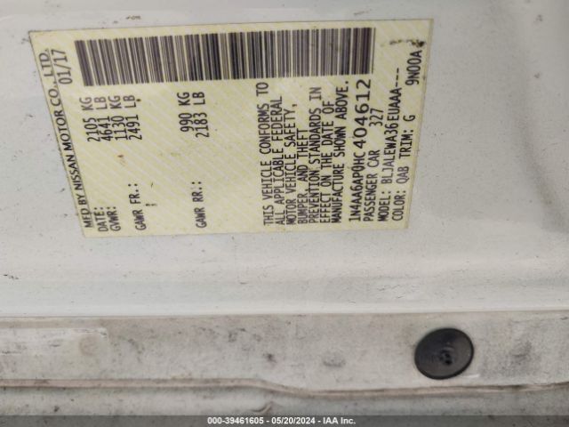 1N4AA6AP0HC404612 Nissan Maxima 3.5 Sl