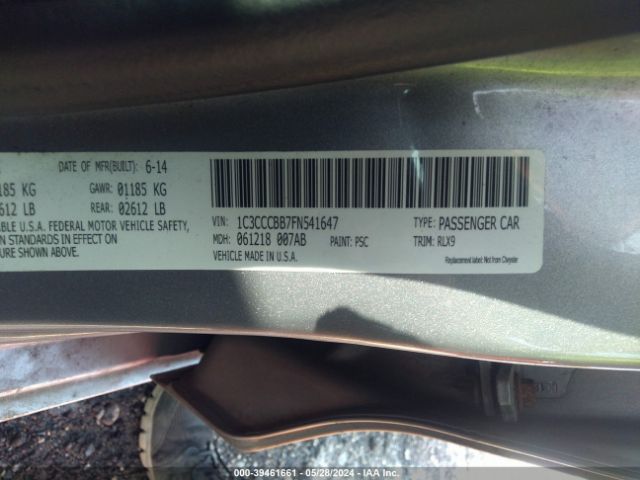 1C3CCCBB7FN541647 Chrysler 200 S